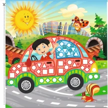 Книжка Апельсин "Мозаїка 3D", Випуск №2, 20 х 20 см, 6 аркушів, 320 наліпок, скоба АЦ-03 — фото 5