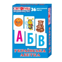 Мини - коробочки Ranok Украинская азбука, 36 двусторонних карточек 13106045У