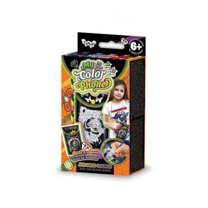Набір творчості Danko Toys "My Color Phone" 6 кольорів, чехол-розмальовка 6+ СОР-01-01,02,03,,,06 — фото 3