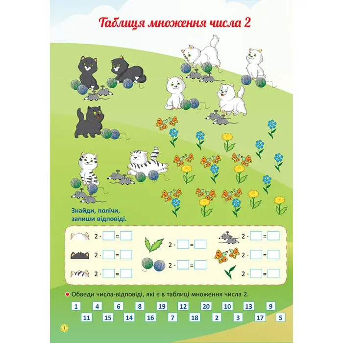 Зошит Основа "Я вивчаю таблицю множення" НУШ Б/П НУШ002 — фото 3