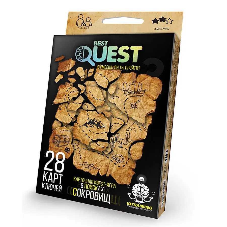 Квест-гра карткова Danko Toys "Best Quest" 28 карт ключів BQ-01-01U, 01-02,-03,-04 — фото 3