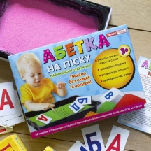 Навчальна гра Ranok "Абетка на піску", 48 карток з буквами, 3+ 18109084У — фото 2