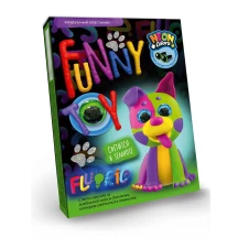Повітряний пластилін Danko Toys, неонові кольори, cвітиться в темряві, + живі оченята, 3+ ARCL-FL-01-04,07U — фото 2