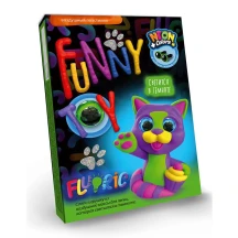 Повітряний пластилін Danko Toys, неонові кольори, cвітиться в темряві, + живі оченята, 3+ ARCL-FL-01-04,07U — фото 5