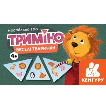 Гра Ranok настільна "Триміно. Веселі тваринки" Кенгуру 4+ КН1378003У