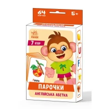 Гра Ranok настільна "Ігри Парочки. Англійська абетка" 7 ігор 5+ А1392002У