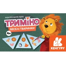 Гра Ranok настільна "Триміно. Веселі тваринки" Кенгуру 4+ КН1378003У
