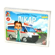 Розвиваючі пазли Boni Toys "Лікар" 6 елементів, 3 + 0394