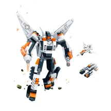 Конструктор-трансформер BanBao "Mech 2. Хамер", різнокольоровий пластик, 5+ 6317