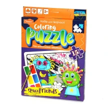 Набор для творчества Апельсин серии "Пазл-раскраска с красками "Coloring Pazzle", ассорти НТ-11 — фото 4