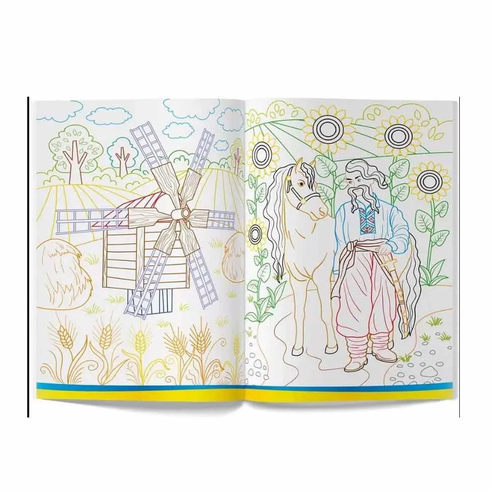 Книга Crystal Book "Патріотичні наліпки" + розмальовки, асорті 3+ — фото 2
