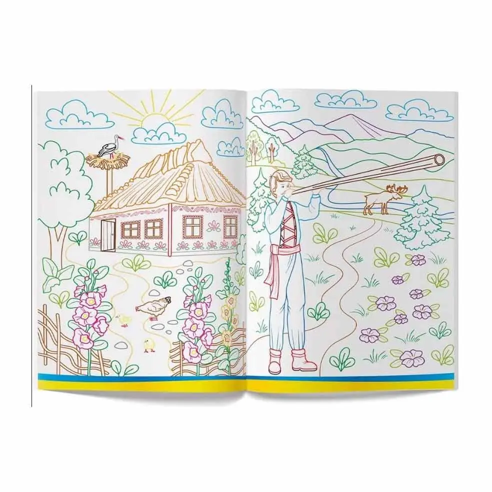 Книга Crystal Book "Патріотичні наліпки" + розмальовки, асорті 3+ — фото 3