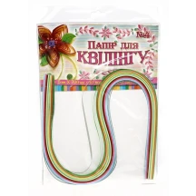 Папір для квілінгу Рюкзачок №4, 10 кольорів, ширина 5 мм, довжина 700 мм, 100 смужок УП-44