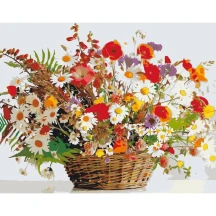 Картина по номерах Art Craft 40 х 50 см "Кошик радості", полотно, акрилові фарби, пензлики 12159-АС