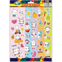 Наклейки Centrum "Stickers for decoration" 5 штук, паперові, асорті 80498
