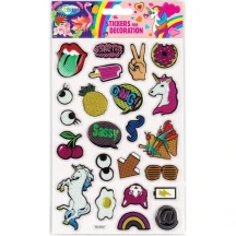 Наклейки Centrum "Stickers for decoration" об'ємні, пластик, асорті 80538