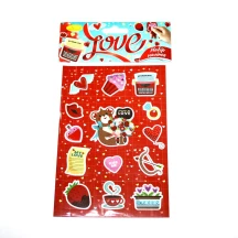 Набір наліпок Апельсин В6 "Love", 2 аркуші НС-В6-08