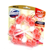 Блок для унітазу Domestos 3 штуки х 55 г, асорті 450.61.046,47,80,81