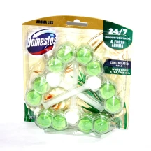 Блок для унітазу Domestos 3 штуки х 55 г, асорті 450.61.046,47,80,81 — фото 2