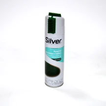 Спрей фарба відновник Silver для замші і нубука темно-зелена 250 мл, з двома щітками