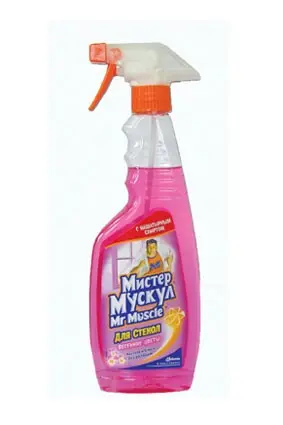 Средство для мытья стекла Mr.Muscle 500 мл, с нашатырным спиртом, тригер, ассорти 164800... Средство для мытья стекла Mr.Muscle 500 мл, с нашатырным спиртом, тригер, ассорти 164800... — фото 2