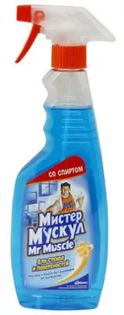 Средство для мытья стекла Mr.Muscle 500 мл, с нашатырным спиртом, тригер, ассорти 164800... Средство для мытья стекла Mr.Muscle 500 мл, с нашатырным спиртом, тригер, ассорти 164800... — фото 3