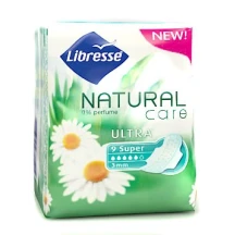 Прокладки LIBRESSE Natural Care Ultra Super 3мм 9 штук 9874