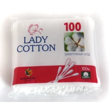 Ватні палички LADY COTTON 100 штук в пакеті