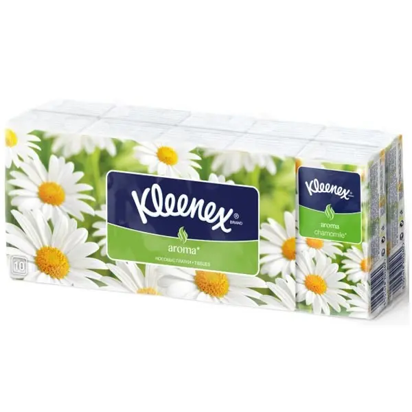Платочки носовые бумажные KLEENEX 10 штук в упаковке 3570140/1140.. Платочки носовые бумажные KLEENEX 10 штук в упаковке 3570140/1140.. — фото 2