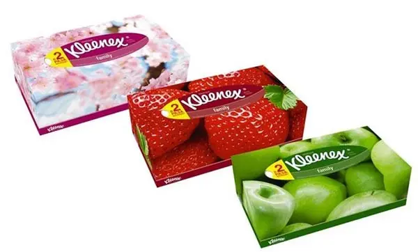 Серветки KLEENEX Family 2 шари, білі, 150 штук у картонному боксі, 216 х 216 мм 9480400 — фото 2