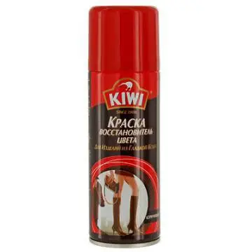 Спрей-фарба KIWI 200мл відновник кольору , колір коричневий, для шкіри 31.26.009 — фото 2