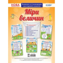 Плакат Основа "Міри величини", комплект з 5 плакатів НУШ ЗПП036