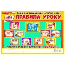 Набір Ranok для оформлення інтер'єру класу "Правила уроку" НУШ 13104157У