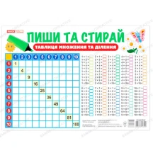 Учебный тренажер "Пиши и стирай. Таблица умножения" Ranok 13104220У — фото 2