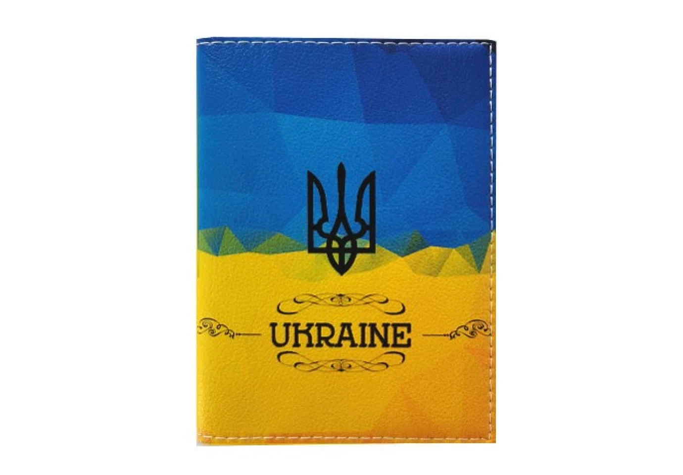 Обложка на паспорт Украина, рисунок на украинскую тематику, ассорти, кожезаменитель