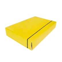 Папка - короб А4 ITEM 60 мм на гумці, ламінована, колір жовтий іТЕМ306/08