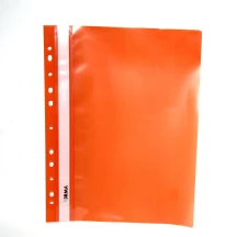 Папка-швидкозшивач Norma 5262-06 А4, РР 120/160 мкн, європерфорація, глянцева, колір помаранчевий