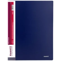 Дисплей - книга Axent  А4 80 файлів, пластикова, синя 1280-02-A