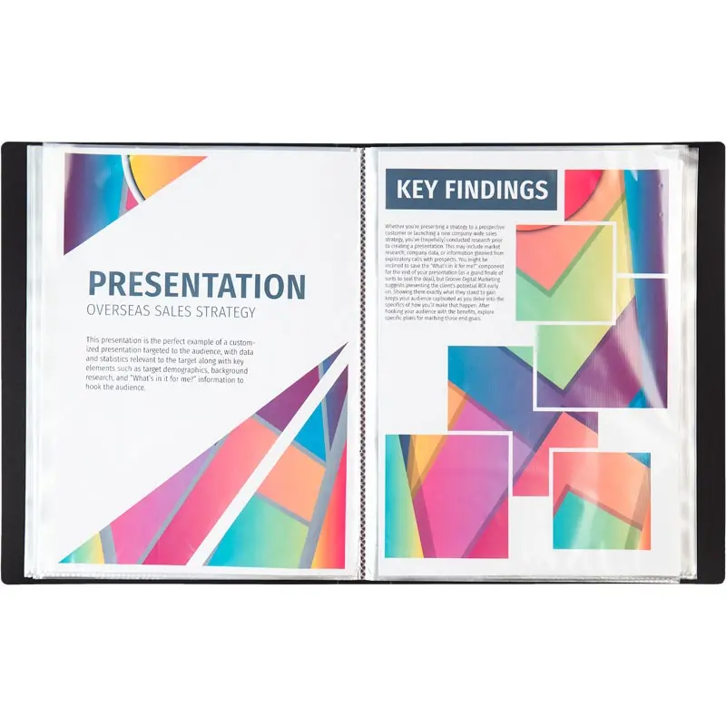 Дисплей - книга Axent А4 60 файлів, пластикова, чорна 1060-01-A — фото 3