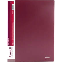 Дисплей - книга Axеnt А4 30 файлів, пластикова, бордова 1030-04-A