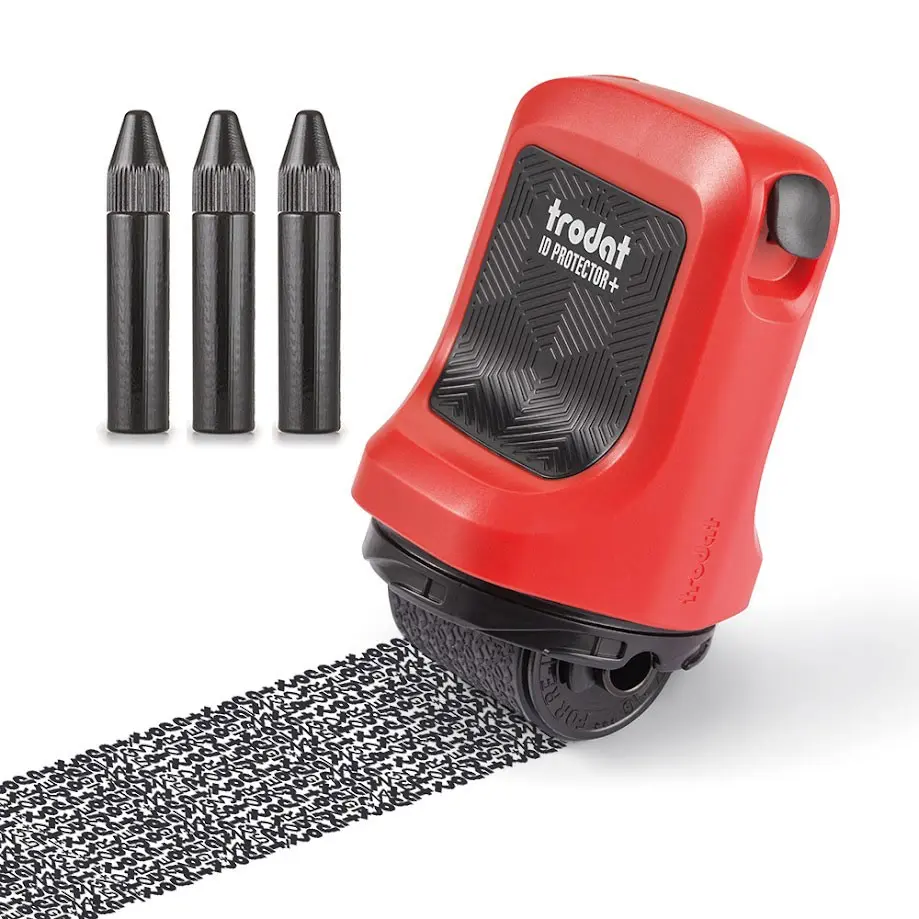 Роликовий штамп Trodat ID Protector +, 3 Refills, червоний 199526 — фото 3