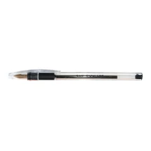 Ручка кулькова, колір чорний, BIC Cristal Grip 1,0 мм, корпус прозорий пластик 889984_1