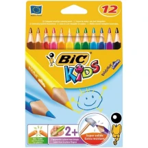 Олівці кольорові BIC Kids 12 кольорів Eсоlutions Evolution, трикутні, 2+ 829735