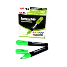 Маркер текстовий M&G Fluorescent 880, скошений, колір зелений AHM24974 Green