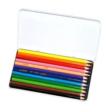 Олівці кольорові Marco Colorite 12 кольорів, 2,9 мм, шестигранні, металева коробка 1100-12TN — фото 2