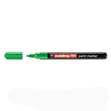 Маркер лаковий Edding Paint 1 - 2 мм, круглий, колір зелений E-791