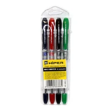 Ручка масляна Hiper Max Writer, набір з 4 кольорів HO-335/4