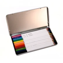 Олівці кольорові Marco ColorCore 12 кольорів, шестигранні, у металевому пеналі 3000-12TN-A — фото 2