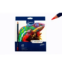 Олівці кольорові Marco Chroma 48 кольорів, шестигранні, картонна упаковка 8010-48CB