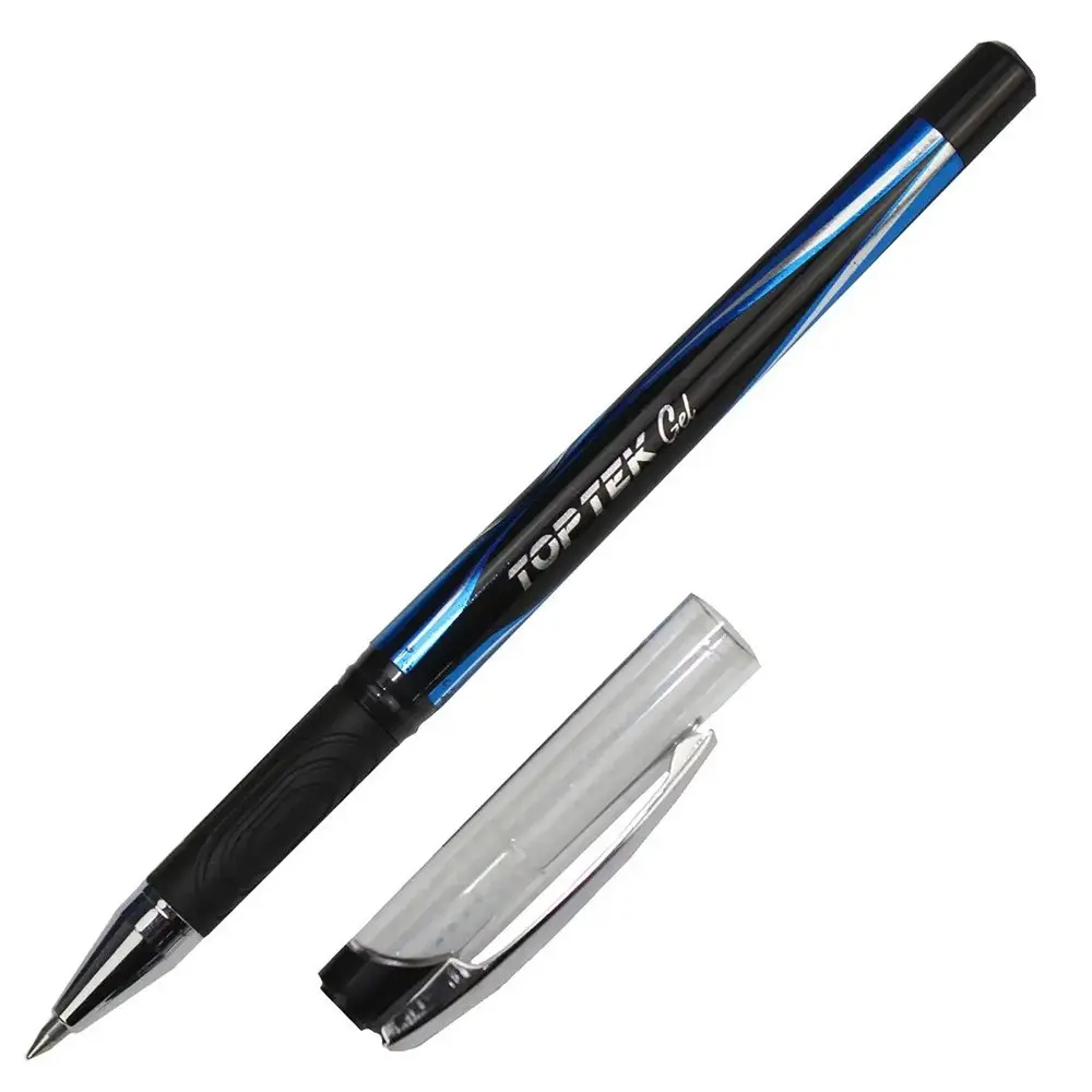 Ручка гелева синя Unimax Top Tek Gel 0,5 мм UX-133-02 — фото 2